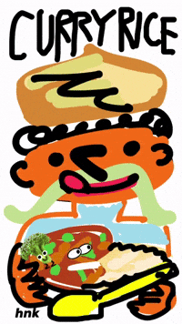 Curry Rice Vegitable GIF by KaoruHironaka