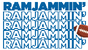 Ram Jam Football Sticker by Angelo State University