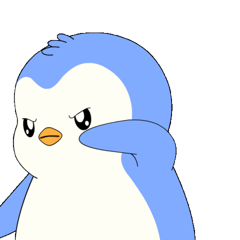 No Way Do Not Want Sticker by Pudgy Penguins