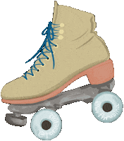 Rollerskating Skates Sticker by Vino & Vinci