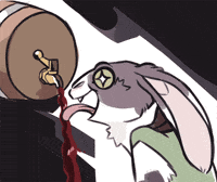 Drunk Rabbit GIF