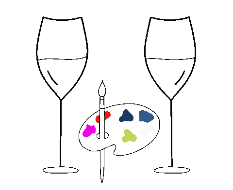 Art Wine Sticker by wwwe GmbH