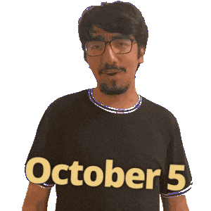 October Sticker