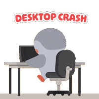 Sad Blue Screen Sticker by Finch Care