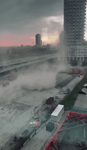 Dust Devil Forms in Toronto Ahead of Deadly Storms