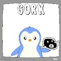 Artificial Intelligence Penguin Sticker by Pudgy Penguins