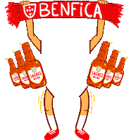 Futebol Benfica Sticker by Cerveja Sagres