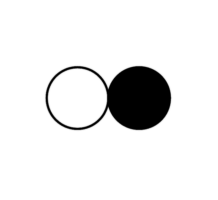 Duality Coalesce Sticker by hi jack sandals