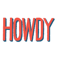 Ciao Howdy Sticker by Pencilandpaperco