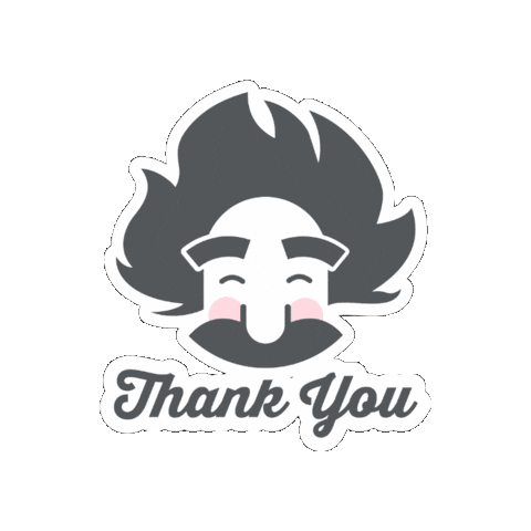 Thanks Thank You Sticker by Einstein Moving