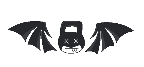 KettlebellGainsApparel giphyupload fitness fly batman Sticker