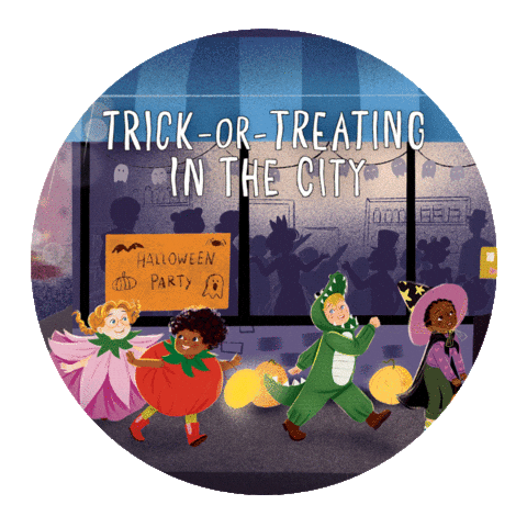 Halloween Trick-Or-Treating Sticker by PenguinKids