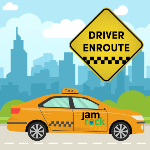 jamrocktaxi city taxi taxi driver yellow car GIF