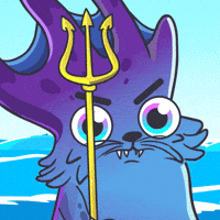 Cat Trident GIF by Flow