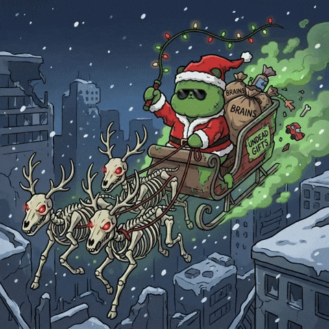 Dark Christmas GIF by Kanpai Pandas