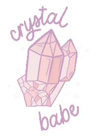 Lunaloveenergy pink sparkle crystals lunaloveenergy Sticker
