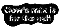 Plant Based Milk Sticker by the notco