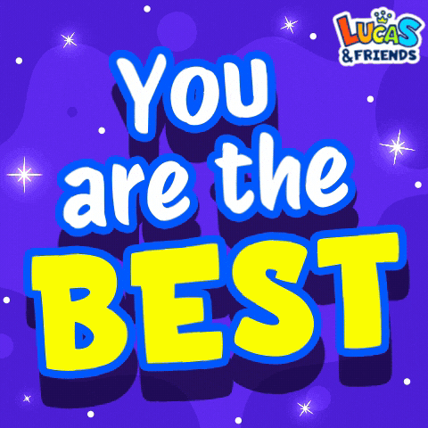 You Rock The Best GIF by Lucas and Friends by RV AppStudios