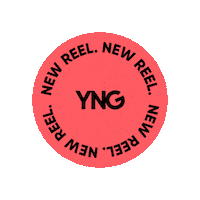 yng-official sticker red new reel bold Sticker