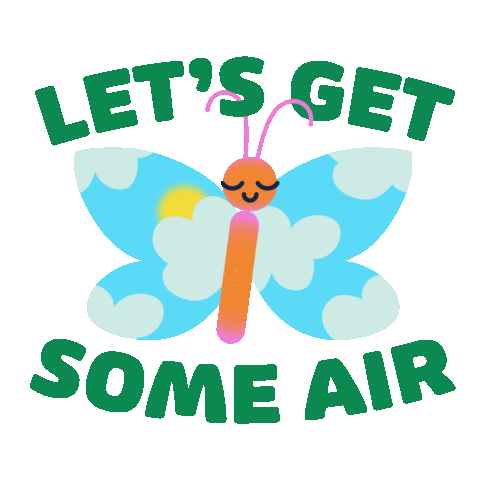 Butterfly Air Sticker by Messenger