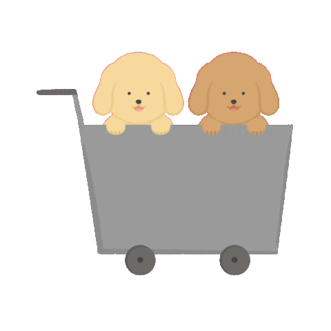 moeethegolden dog shopping shop shopnow Sticker