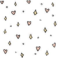 hamtarina love heart star stars Sticker