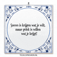 Geluk Succes GIF by Tegelspreuken.nl