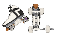 CIBCREW roller skate rollerskater roller skater quad skate Sticker