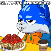 Hungry Cat Sticker by Toshithecat