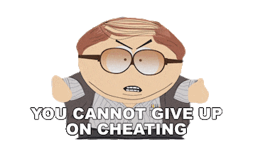 Never Give Up Cartman Sticker by South Park