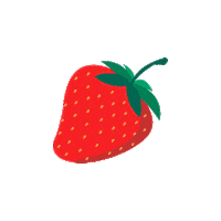 Strawberry Sticker by WUNDERFOLKS