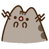 Scared Cat Sticker by Pusheen