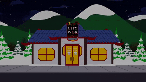 eat chinese GIF by South Park 