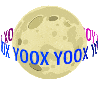 moon planet Sticker by YOOX
