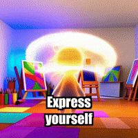 Express Yourself Art GIF by Bloomscroll