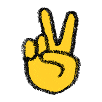 Emoji Peace Sticker by Adam J. Kurtz