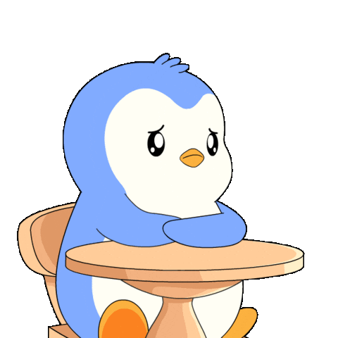 Sad Penguin Sticker by Pudgy Penguins