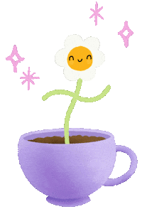 Happy Flower Sticker by Elsa Isabella