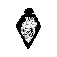 heebiejeebies604 art heart creepy taxidermy Sticker