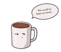 Coffee Work Sticker