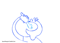 animation drinking GIF