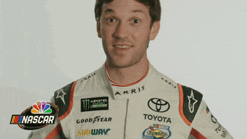 happy daniel suarez GIF by NASCAR on NBC