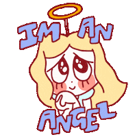 Angel Please Sticker