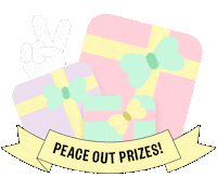 Yellow Star Christmas Sticker by peaceoutskincare