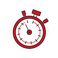 Time Run Sticker by Lobo Assessoria