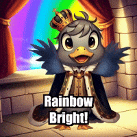Joy Rainbow Bright GIF by sirduckbeth