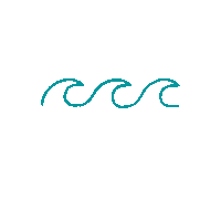 ZandQBoutique beach waves swim coast Sticker