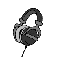 sapitamusic dj studio headphones mixing Sticker