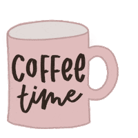 justletteryn coffee mug coffee time coffeetime Sticker