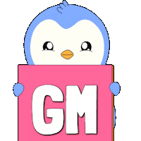 Good Morning Sticker by Pudgy Penguins
